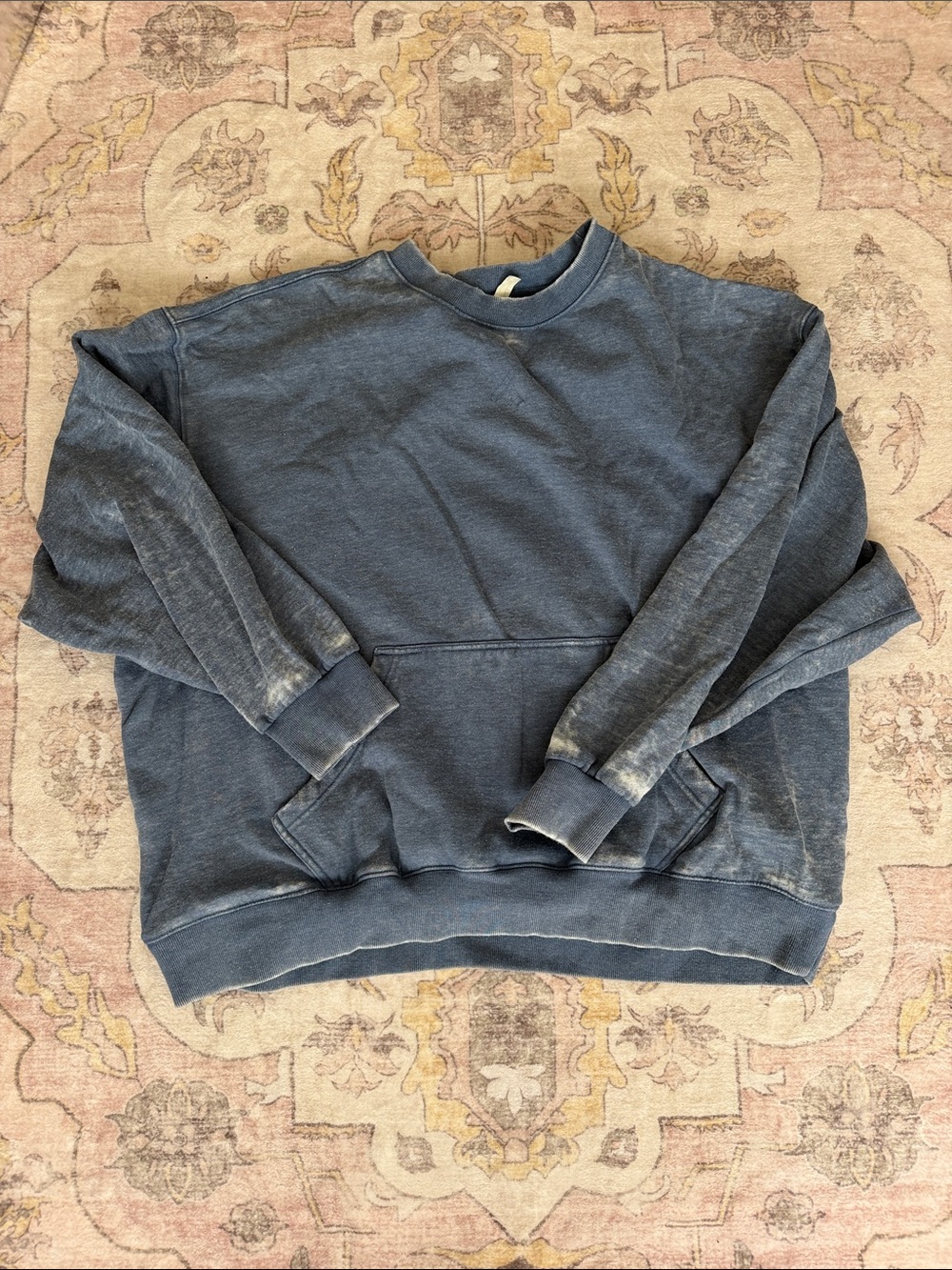 Women’s Washed Navy Crewneck Sweatshirt